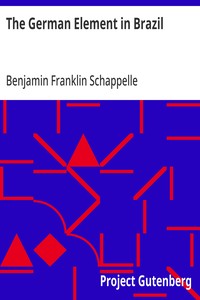 Cover of The German Element in Brazil Colonies and Dialect — Themes and Context