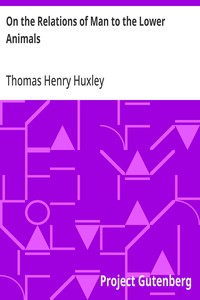 Cover of On the Relations of Man to the Lower Animals — Reading Companion
