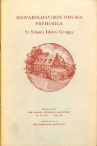 Cover of Hawkins-Davison Houses, Frederica, St. Simons Island, Georgia — Inside the Classic