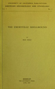 Cover of The Emeryville Shellmound — A Cl...
