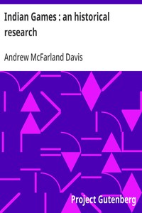 Cover of Indian Games : an historical research — A Closer Reading