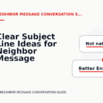 Clear Subject Line Ideas for Neighbor Message Conversations