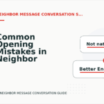Common Opening Mistakes in Neighbor Message Conversations