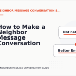 How to Make a Neighbor Message Conversation Easy to Understand