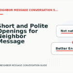 Short and Polite Openings for Neighbor Message Conversation English