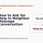 How to Ask for Help in Neighbor Message Conversation English