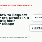 How to Request More Details in a Neighbor Message Conversation