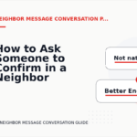 How to Ask Someone to Confirm in a Neighbor Message Conversation