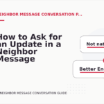 How to Ask for an Update in a Neighbor Message Conversation