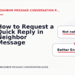 How to Request a Quick Reply in Neighbor Message Conversation English