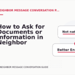 How to Ask for Documents or Information in Neighbor Message Conversation English