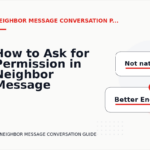 How to Ask for Permission in Neighbor Message Conversation English