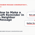 How to Make a Soft Reminder in a Neighbor Message Conversation