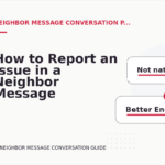 How to Report an Issue in a Neighbor Message Conversation