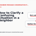 How to Clarify a Confusing Situation in a Neighbor Message Conversation