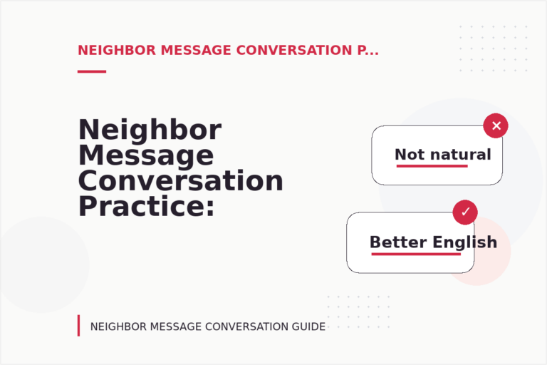 Neighbor Message Conversation Practice: Request and Reply Examples Neighbor Message Conversation Practice: Request and Reply Examples