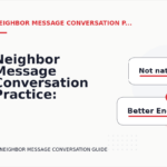 Neighbor Message Conversation Practice: Formal and Friendly Versions