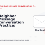 Neighbor Message Conversation Practice: Email and Message Examples